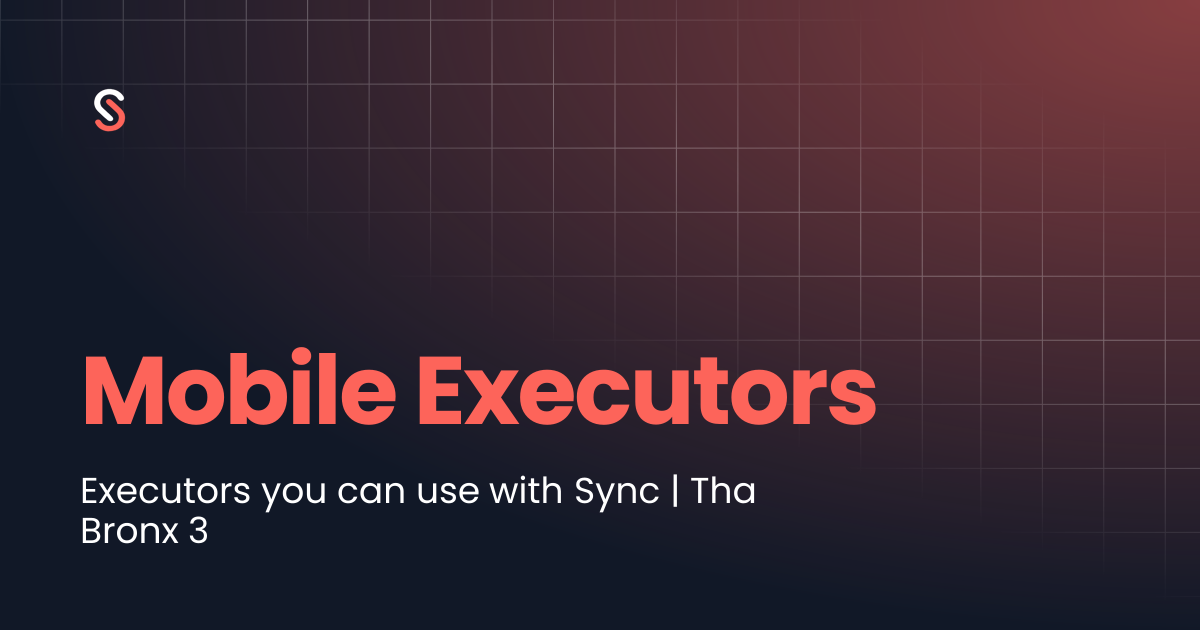 Mobile Executors | Sync | Documentation